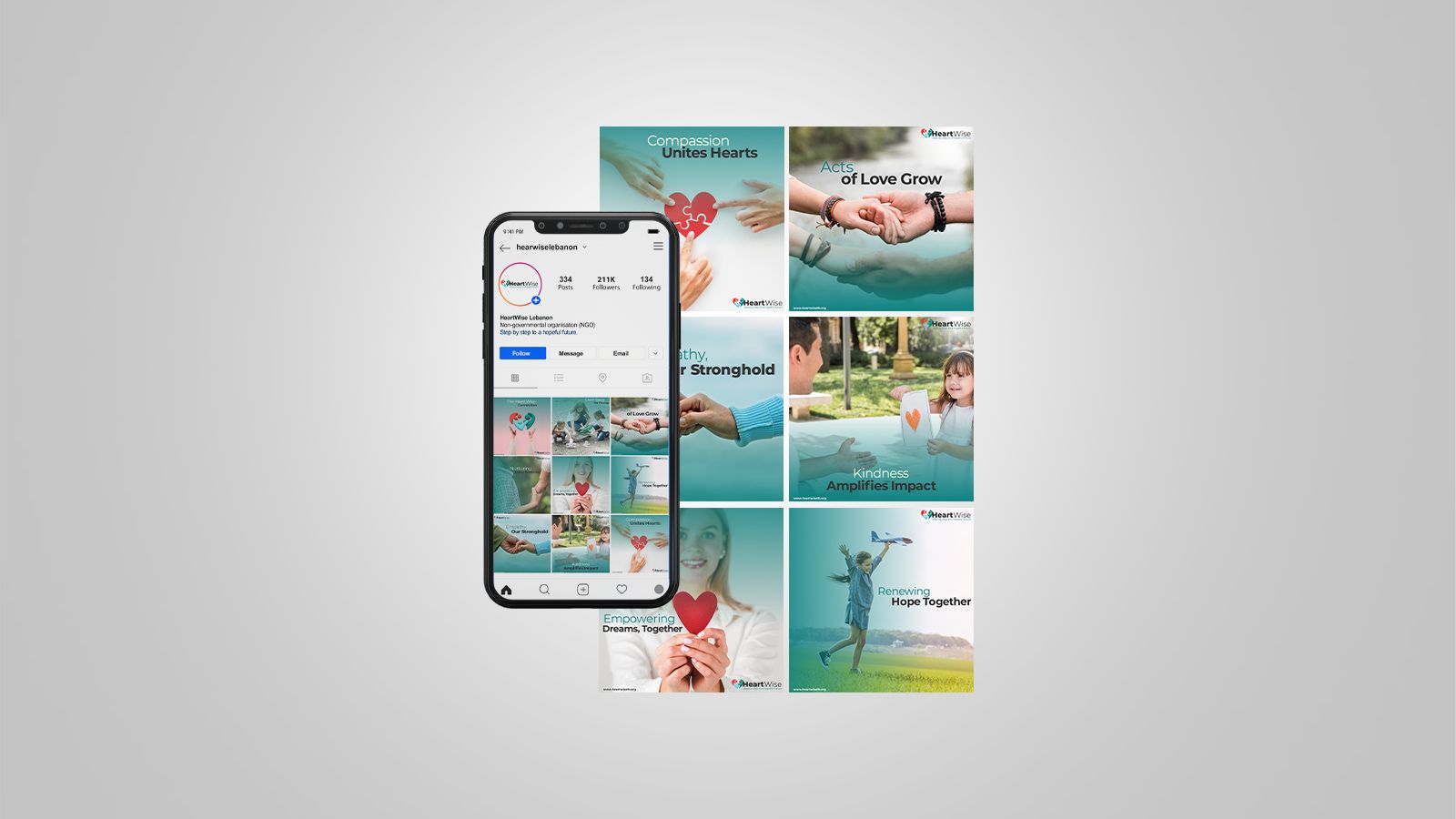 HeartWise branding and visual identity design by Graphex — photo 4